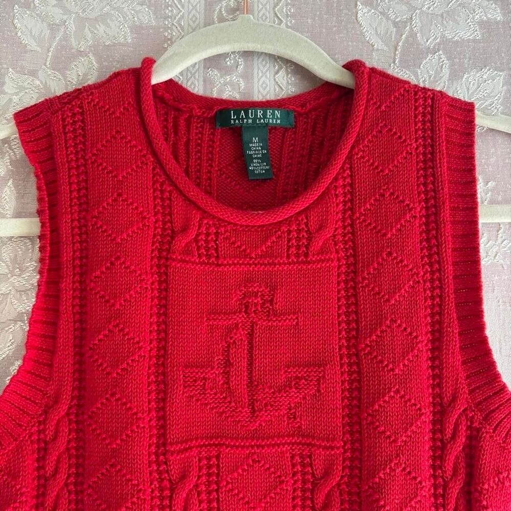 Ralph Lauren Women's Red Gilet Vest